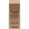 Ekena Millwork 8-in W x 14-in D x 18-in H Balboa Slat Rough Cedar Woodgrain TimberThane Outlooker, Primed Tan OUTUR080X14X18BOA24RCPR - alternate 4